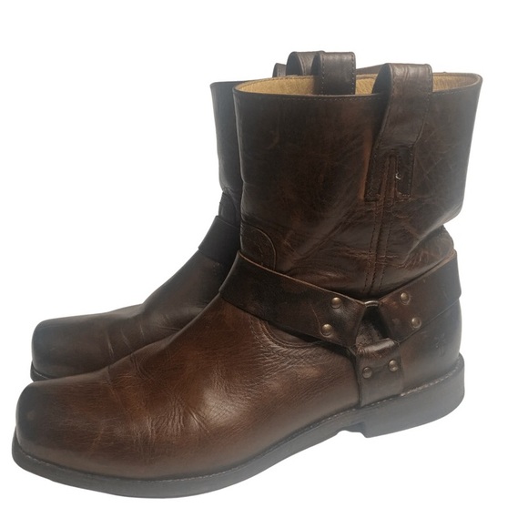 Frye Other - Men's Frye Smith Harness Antique Pull On Boots Size 12D